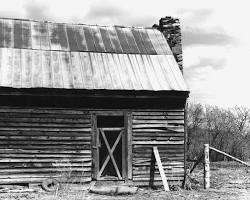 Image of Various outbuildings at Highland, including slave quarters, a smokehouse, and a barn