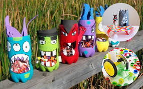 Resultado de imagen para reciclaje con botellas de plastico
