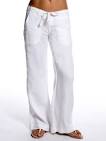 White linen pants