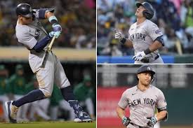 Aaron Judge, Giancarlo Stanton, Anthony Volpe homer as Yankees rout A’s