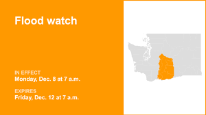 Flood watch for Central Washington until Friday morning triggered by substantial downpours