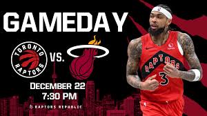 Gameday: Raptors @ Heat, December 23rd