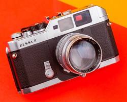 Image of rangefinder film camera