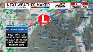 Cold front moves into NW Oklahoma Tuesday