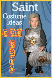 Resultado de imagen de catholic children dressed up as saints, martyrs etc