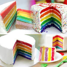 Hasil gambar untuk RAINBOW CAKE PANGGANG