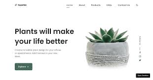 Plants Web — Modern Plant E-Commerce Website