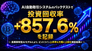 KLab、AI自動取引システムのバックテストで投資回収率+857.6%を記録…長期保有型AIでビットコイン上昇率を大幅に上回る結果に
