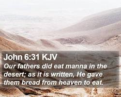 Image of Manna from Heaven Bible KJV