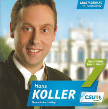 Der CSU-ler <b>Hans Koller</b> empört sich seinerseits über ein Grünen-Wahplakat, <b>...</b> - Hans-Koller-CSU