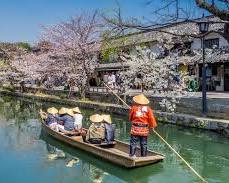 倉敷美観地区 桜 川沿い散策の画像