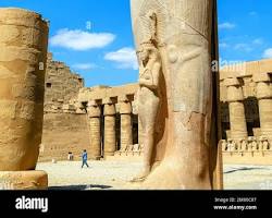 Image of colossal statue of Ramses II within the Precinct of AmunRe.