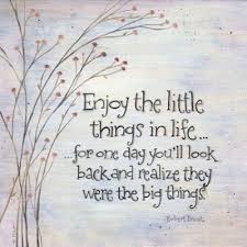 Enjoy the little things in life… for one day you&#39;ll look back and ... via Relatably.com