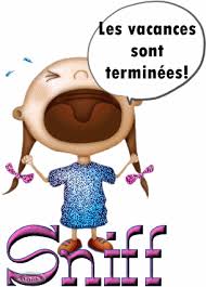 Résultat de recherche d'images pour "image fini les vacances"