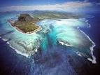 Underwater waterfall