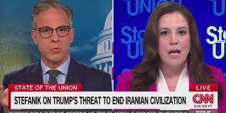 Stefanik clashes with Tapper over Trump Iran remarks