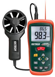 Extech AN200 CFM/CMM Thermo-Anemometer, 80 to 5900 ft/min ...