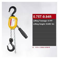 Manual Lever Chain Hoist 1/4 / 1/2 Ton Capacity Come Along ...