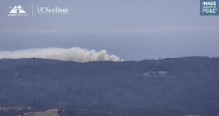 Wildfire burns along Highway 1 near Timber Cove on Sonoma Coast