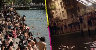 Ni playa ni parque acuático: Así se refrescan en París durante la ola de calor