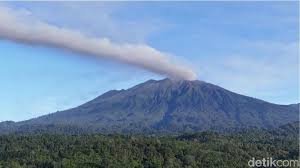 Gunung Raung Erupsi, Kolom Abu Capai 2 Ribu Meter