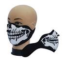 Masque tete de mort moto