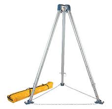 6-11 ft. Adjustable Aluminum Tripod, Bracket, Integral Pulley