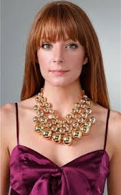 Lee Angel Jewelry &#39;Judy&#39; Bib Necklace. Holiday decorating usually consists of hanging lights, tinsel and ornaments on your tree. But that doesn&#39;t mean you ... - lee-angel-jewelry-judy-bib-necklace