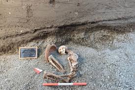 Archeologists reconstruct face of man fleeing Pompeii eruption using AI