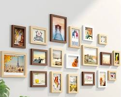 Ahşap Raf Fotoğraf Dekorasyonu resmi