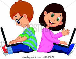 Resultado de imagen para niños estudiando animados