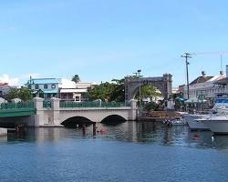 Image of historic bridge over a river in Bridgetown
