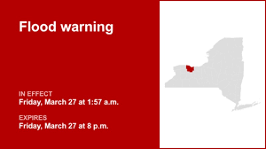 NY weather: Monroe County placed under a flood warning until Friday evening due to significant downpours