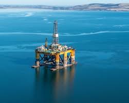 North Sea oil rig