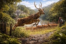 While everyone talks about Escobar's hippos, another invasive species has grown silently: the Asian chital deer already forms herds in Doradal, jumps 3 meters high, and has worried Colombian environmentalists since 2024.
