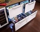 Undercounter refrigerator drawers