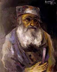 ”PORTRAIT OF AN OLD JEW” is a Genuine Early Signed And Dated Ari Roussimoff Oil on Canvas ... - blinderfullbig