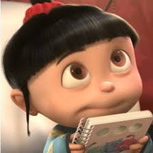 yang kedua adalah agnes, muncul dalam film despicable me,berumur sekitar 3 tahun. bersama 2 kakaknya margo dan edith yang berjuang agar dapat diadopsi oleh ... - agnes-1