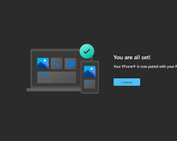 Finish pairing your phone and PC screen in Link to Windows app