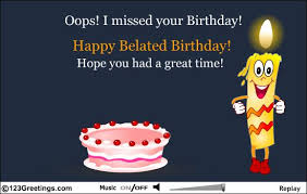 Birthday Belated Wishes Cards, Free Birthday Belated Wishes eCards ... via Relatably.com