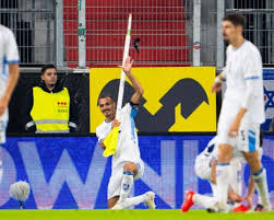 Israel’s Saied Abu Farchi sent off for gun gesture celebration in defeat by Austria