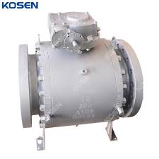 ASTM A105 Trunnion Ball Valves, API 6D, 14 Inch, 300 LB, RF ...
