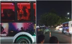 Party bus, baile y lágrimas, en el Tres Ríos; corredor de la muerte