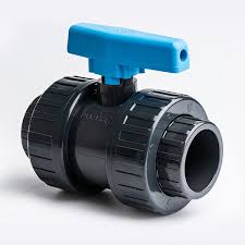 PVC Ball Valve Plain D/U Eco. EPDM (Blue)