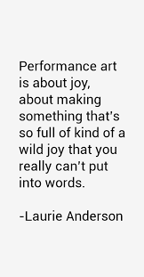 Laurie Anderson Quotes &amp; Sayings via Relatably.com