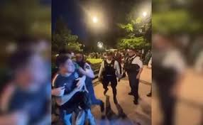 Suspenden a policía tras agresión a ciudadano en el Centro de Querétaro