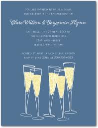 Champagne Cheers Signature White Engagement Party Invitation ... via Relatably.com