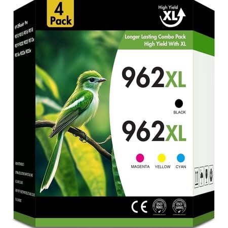 962 XL Ink Cartridge Compatible for 962 Ink Cartridge Combo Pack for Ink 962 Priner Ink 962