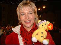 Wendy Gibson and Pudsey bear. Join Wendy and Pudsey&#39;s fundraising fun. Along with Pudsey Bear will be Wendy Gibson, Colin Briggs and Paul Mooney from BBC ... - wendy_gibson_pudsey_203x152