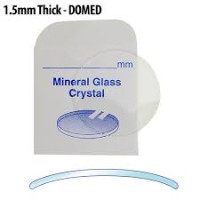 1.5mm Thick Round Domed Mineral Glass Watch Crystal